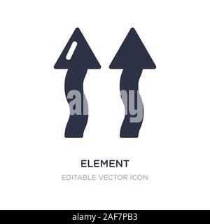 element icon on white background. Simple element illustration from Nature concept. element icon symbol design. Stock Vector