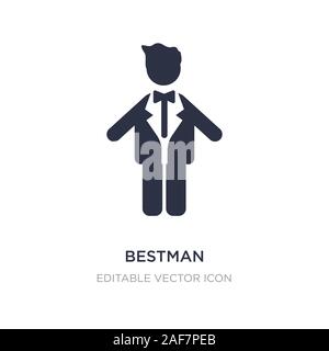 bestman icon on white background. Simple element illustration from People concept. bestman icon symbol design. Stock Vector