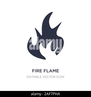 fire flame icon on white background. Simple element illustration from Nature concept. fire flame icon symbol design. Stock Vector