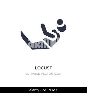 locust icon on white background. Simple element illustration from People concept. locust icon symbol design. Stock Vector