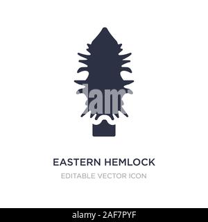 eastern hemlock tree icon on white background. Simple element illustration from Nature concept. eastern hemlock tree icon symbol design. Stock Vector