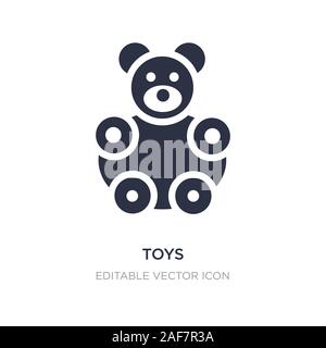 toys icon on white background. Simple element illustration from Shapes concept. toys icon symbol design. Stock Vector