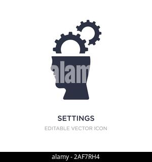 settings icon on white background. Simple element illustration from Other concept. settings icon symbol design. Stock Vector
