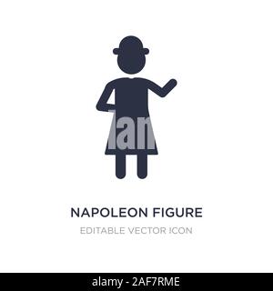 napoleon figure icon on white background. Simple element illustration from People concept. napoleon figure icon symbol design. Stock Vector