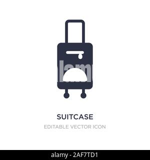 suitcase icon on white background. Simple element illustration from Signs concept. suitcase icon symbol design. Stock Vector