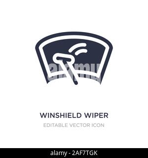winshield wiper icon on white background. Simple element illustration from Shapes concept. winshield wiper icon symbol design. Stock Vector