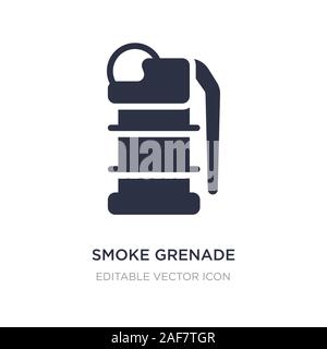 smoke grenade icon on white background. Simple element illustration from Security concept. smoke grenade icon symbol design. Stock Vector