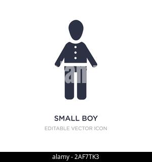 small boy icon on white background. Simple element illustration from People concept. small boy icon symbol design. Stock Vector