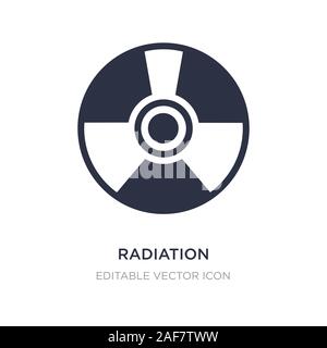 radiation icon on white background. Simple element illustration from Signs concept. radiation icon symbol design. Stock Vector