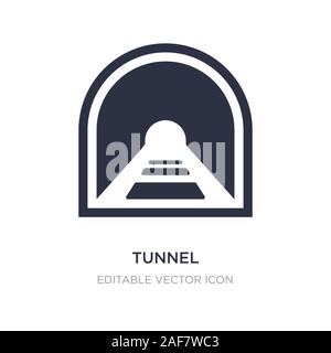 tunnel icon on white background. Simple element illustration from Signs concept. tunnel icon symbol design. Stock Vector