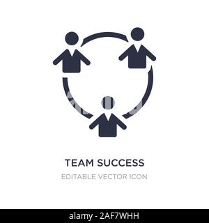 team success icon on white background. Simple element illustration from People concept. team success icon symbol design. Stock Vector