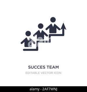 succes team icon on white background. Simple element illustration from People concept. succes team icon symbol design. Stock Vector