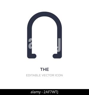the intersection of icon on white background. Simple element illustration from Signs concept. the intersection of icon symbol design. Stock Vector