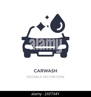 carwash icon on white background. Simple element illustration from Signs concept. carwash icon symbol design. Stock Vector