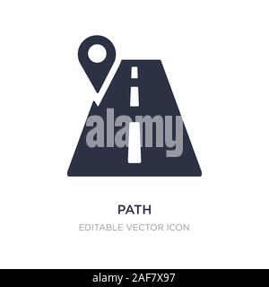 path icon on white background. Simple element illustration from Social media marketing concept. path icon symbol design. Stock Vector