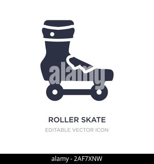 roller skate icon on white background. Simple element illustration from Sports concept. roller skate icon symbol design. Stock Vector