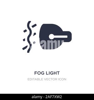 fog light icon on white background. Simple element illustration from Shapes concept. fog light icon symbol design. Stock Vector