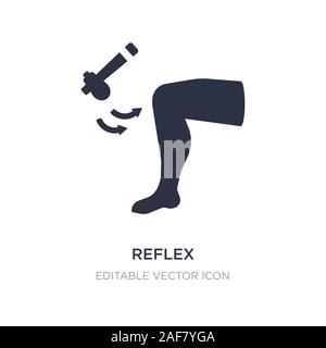 reflex icon on white background. Simple element illustration from Shapes concept. reflex icon symbol design. Stock Vector