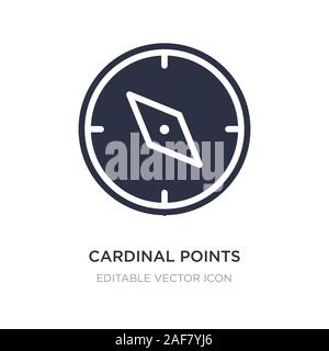 cardinal points icon on white background. Simple element illustration from Tools and utensils concept. cardinal points icon symbol design. Stock Vector