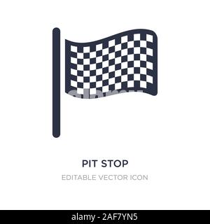 pit stop icon on white background. Simple element illustration from Signaling concept. pit stop icon symbol design. Stock Vector