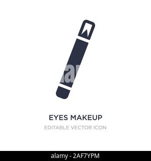 eyes makeup pencils icon on white background. Simple element illustration from Tools and utensils concept. eyes makeup pencils icon symbol design. Stock Vector