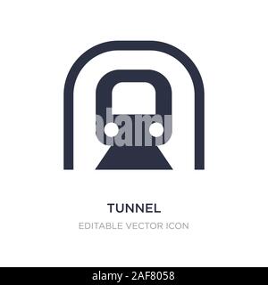 tunnel icon on white background. Simple element illustration from Transportation concept. tunnel icon symbol design. Stock Vector