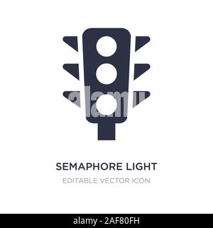 semaphore light icon on white background. Simple element illustration from Tools and utensils concept. semaphore light icon symbol design. Stock Vector
