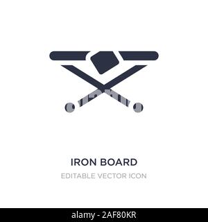 iron board icon on white background. Simple element illustration from Tools and utensils concept. iron board icon symbol design. Stock Vector