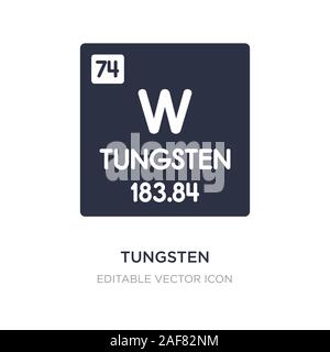 tungsten icon on white background. Simple element illustration from UI concept. tungsten icon symbol design. Stock Vector