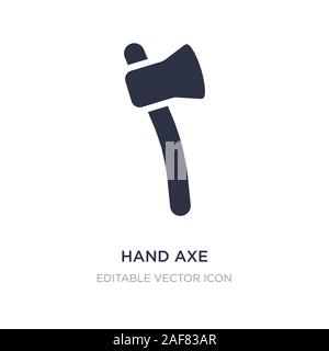 hand axe icon on white background. Simple element illustration from Tools and utensils concept. hand axe icon symbol design. Stock Vector