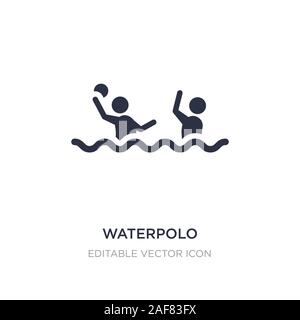 waterpolo icon on white background. Simple element illustration from Sports concept. waterpolo icon symbol design. Stock Vector