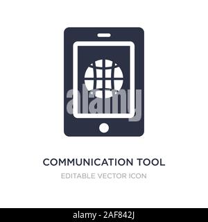 communication tool icon on white background. Simple element illustration from Web concept. communication tool icon symbol design. Stock Vector