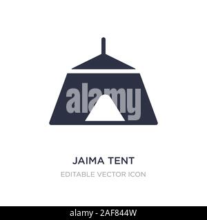 jaima tent icon on white background. Simple element illustration from Travel concept. jaima tent icon symbol design. Stock Vector