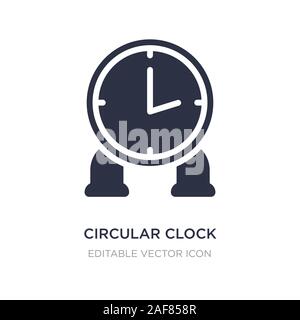 circular clock icon on white background. Simple element illustration from Tools and utensils concept. circular clock icon symbol design. Stock Vector
