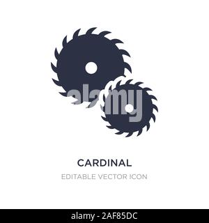 cardinal icon on white background. Simple element illustration from Tools and utensils concept. cardinal icon symbol design. Stock Vector