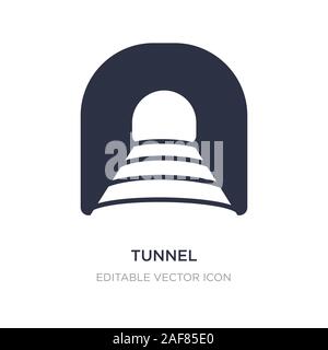 tunnel icon on white background. Simple element illustration from Transportation concept. tunnel icon symbol design. Stock Vector