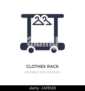 Clothes rack icon. Vector illustration isolated on white background ...