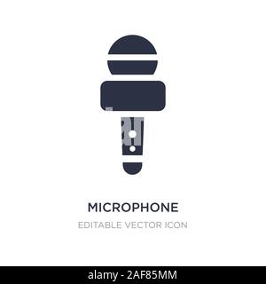 microphone voice tool icon on white background. Simple element illustration from Tools and utensils concept. microphone voice tool icon symbol design. Stock Vector