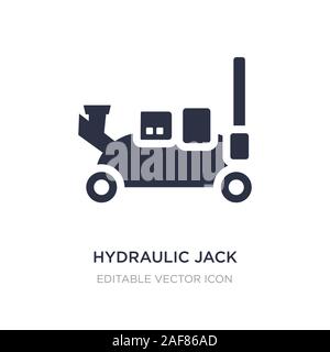hydraulic jack icon on white background. Simple element illustration from Transportation concept. hydraulic jack icon symbol design. Stock Vector