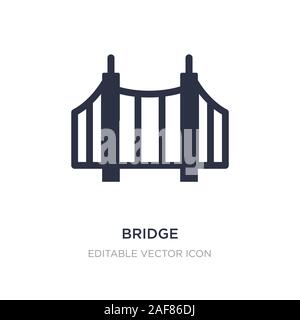 bridge icon on white background. Simple element illustration from UI concept. bridge icon symbol design. Stock Vector