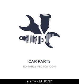 car parts icon on white background. Simple element illustration from Transportation concept. car parts icon symbol design. Stock Vector