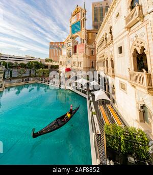 Las Vegas, SEP 25: Afternoon exterior view of the Venetian Casino Hotel on SEP 25, 2019 at Las Vegas, Nevada Stock Photo