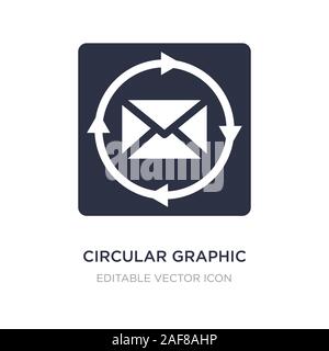 circular graphic icon on white background. Simple element illustration from Web concept. circular graphic icon symbol design. Stock Vector