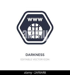 darkness icon on white background. Simple element illustration from Web concept. darkness icon symbol design. Stock Vector