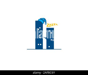 hotel apartment travel agency logo Stock Vector