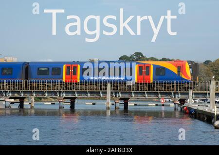 Tagskryt (Swedish for train bragging) concept image - using trains instead of flying for reduced carbon footprint travel Stock Photo