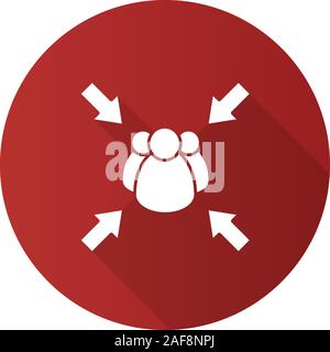 fire assembly point emergency glyph icon vector illustration Stock ...