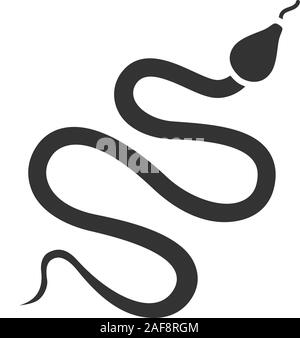 venomous snake animal glyph icon vector illustration Stock Vector Image ...