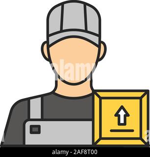 Loader man icon, cartoon style Stock Vector Image & Art - Alamy