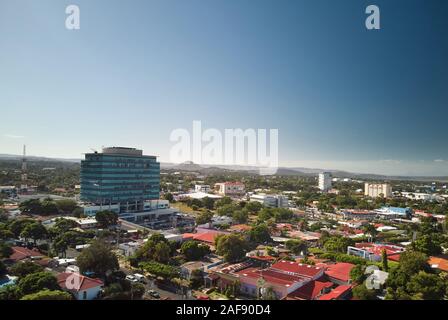 Cityscape of central america city aerial above view Stock Photo